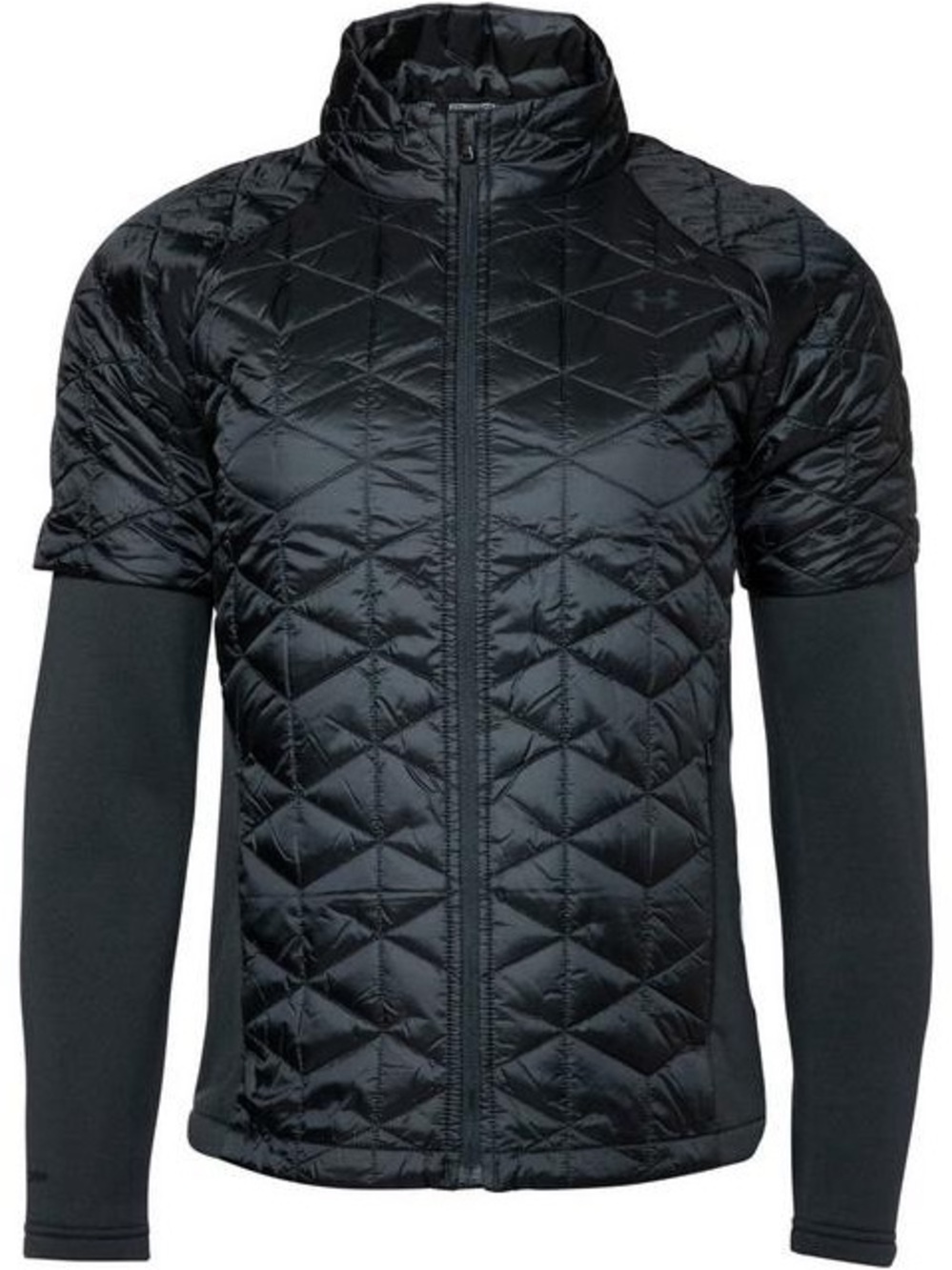 Under Armour ColdGear Reactor Black Hybrid Quilted Jacket Small